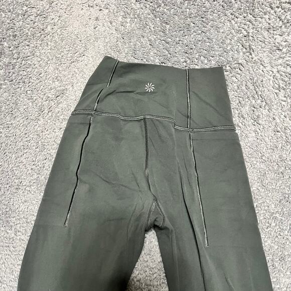 Athleta Leggings Pants Womens XXS Green Transecend Stash - Picture 2 of 9